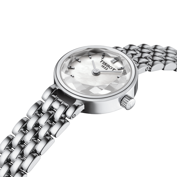 Tissot Lovely Round csiszolt üveges női karóra T1400091111100