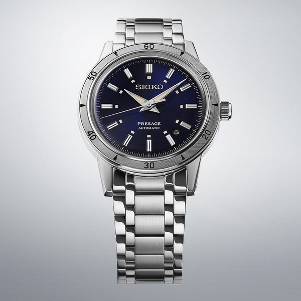 Seiko Presage Style 60's kék számlapos automata karóra SRPL07J1