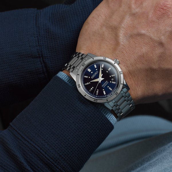 Seiko Presage Style 60's kék számlapos automata karóra SRPL07J1