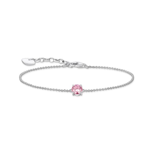Thomas Sabo Ezüst karkötő rózsaszín cirkóniával A2156-051-9-L19V