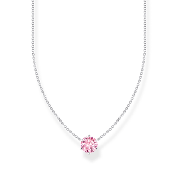 Thomas Sabo Ezüst nyaklánc rózsaszín cirkóniával KE2210-051-9-L45v