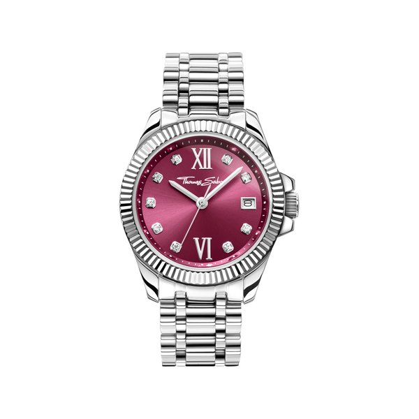 Thomas Sabo Divine burgundi számlapos női óra WA0407-201-212-33