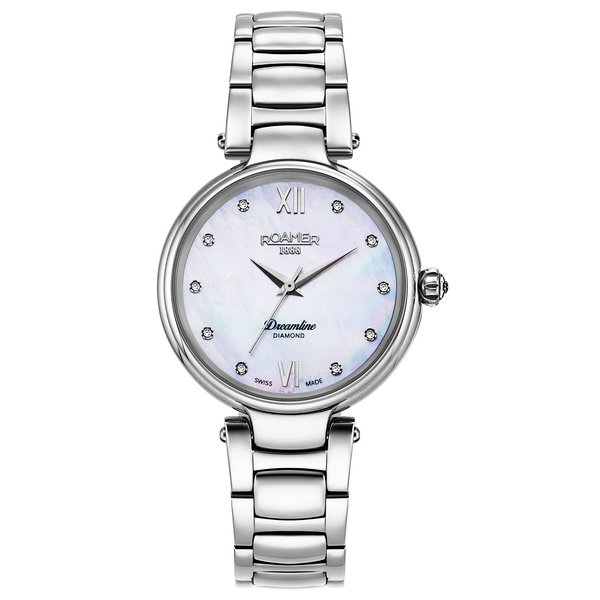 Roamer Dreamline gyémánt indexes gyöngyház női karóra 857847412950