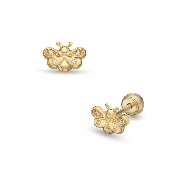Lisa Szabadon szálló méhecske arany gyerek fülbevaló JTAG-5140-18