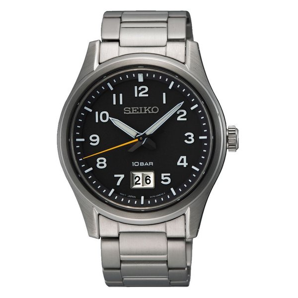 Seiko Neo Sport Big Date fekete számlapos férfi karóra SUR569P1