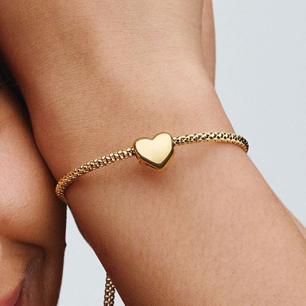Pandora ékszer Be love gravírozható shine szív charm 763439C00