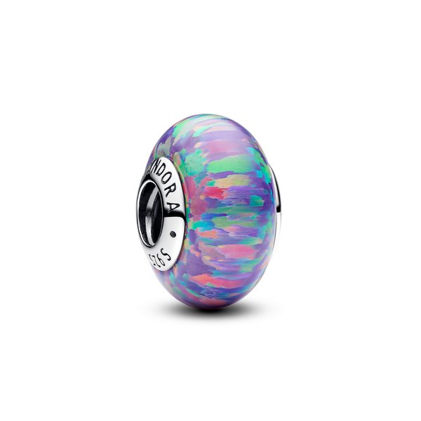 Pandora ékszer Opálfényű lila ezüst charm 791691C05