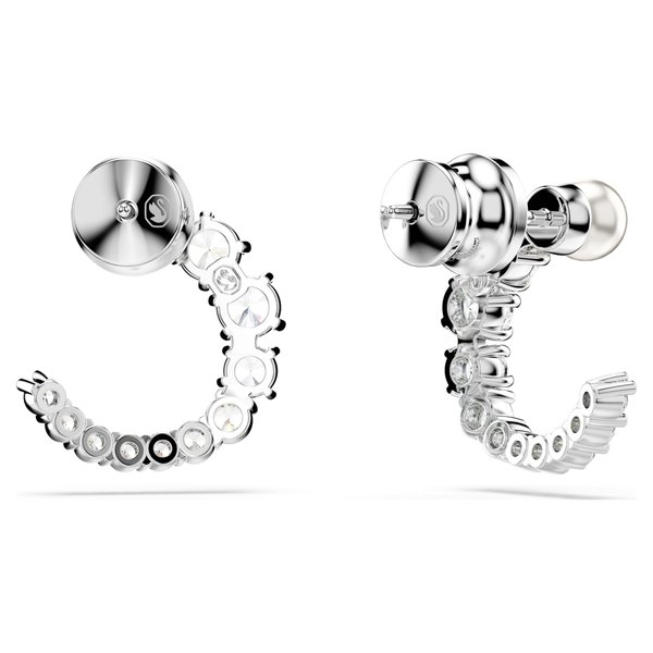 Swarovski Mátrix ezüst színű nyitott karika fülbevaló 5692260