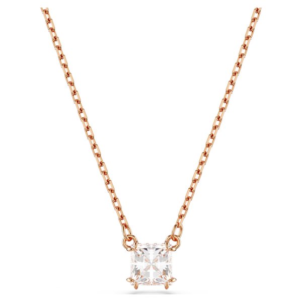 Swarovski Stilla rose nyaklánc négyzet alakú kristállyal 5701904