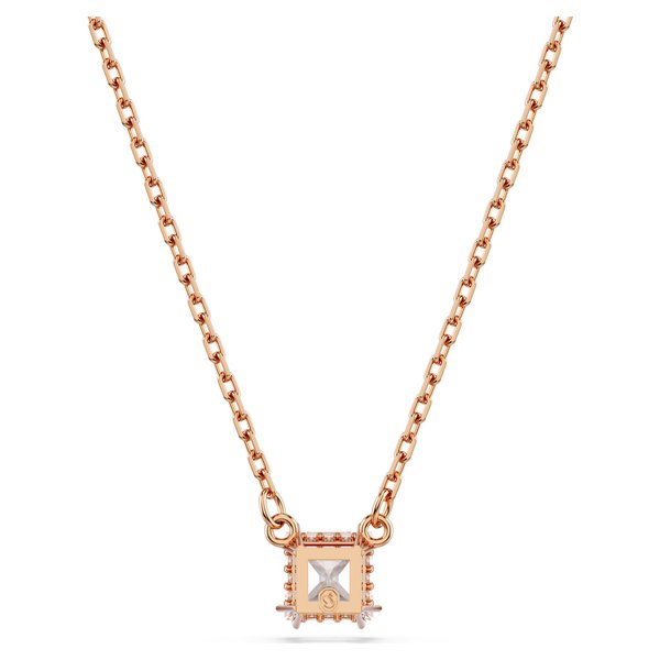 Swarovski Stilla rose nyaklánc négyzet alakú kristállyal 5701904