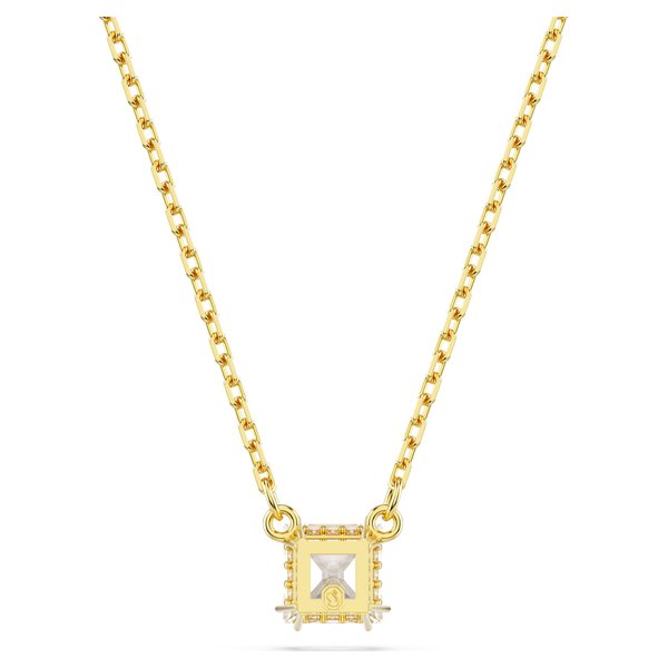 Swarovski Stilla arany színű nyaklánc négyzet kristállyal 5693153