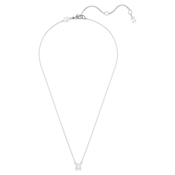 Swarovski Stilla ezüst színű nyaklánc négyzet alakú kristállyal 5701903