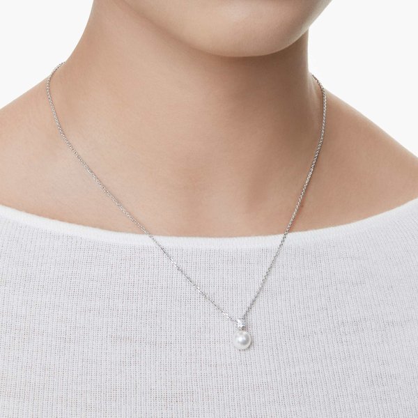 Swarovski Mátrix kristálygyöngy ezüst színű nyaklánc 5693897