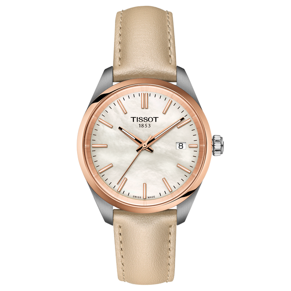 Tissot PR 100 fehér gyöngyház számlapos quartz női karóra T1502102611100