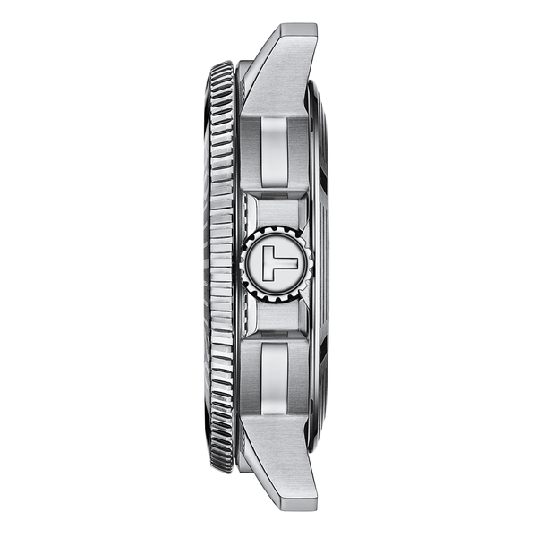 Tissot Seastar 1000 Powermatic 80 fém szíjas zöld számlapos férfi karóra T1204071109101