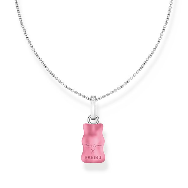 Thomas Sabo Ezüst nyaklánc rózsaszín Haribo gumi macival KE2209-052-9