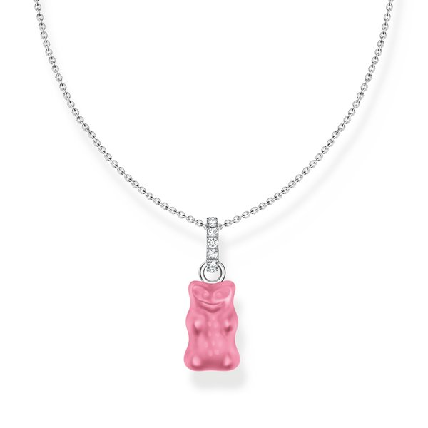 Thomas Sabo Ezüst nyaklánc rózsaszín Haribo gumi macival KE2209-052-9