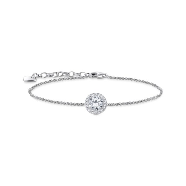Thomas Sabo Ezüst karkötő fénylő cirkónia medállal A2166-051-14-L19v