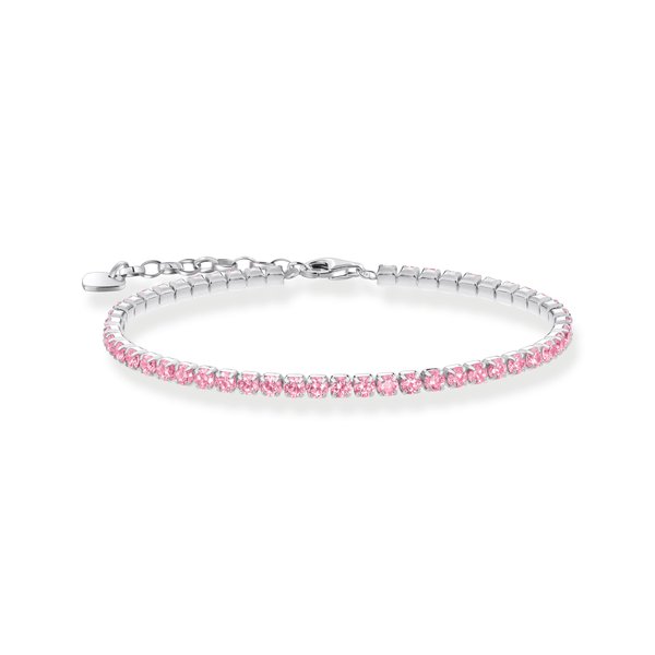 Thomas Sabo Ezüst tenisz karkötő rózsaszín cirkóniával A2167-051-9-L19v