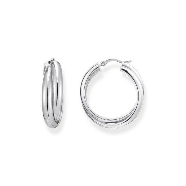 Thomas Sabo Összefonódó nagy karika ezüst fülbevaló CR738-001-21