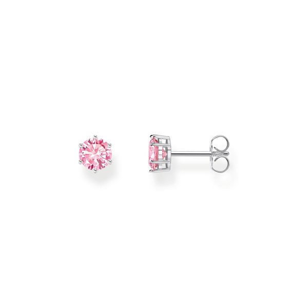 Thomas Sabo Bedugós ezüst fülbevaló rózsaszín brill csiszolású cirkóniával H2301-051-9