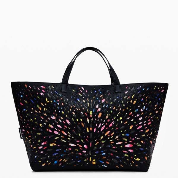 Desigual Blackwell cahuil fekete és színes táska 24WAXP90