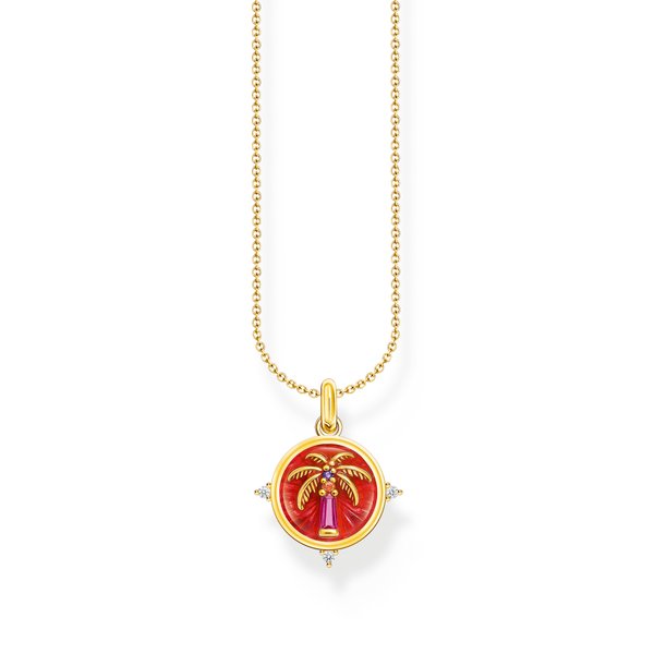 Thomas Sabo Aranyozott ezüst nyaklánc pálmafával KE2204-471-7-L45v