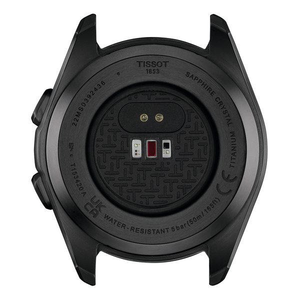 Tissot T-Touch Connect Sport titánium fekete szilikonszíjas solar hybrid okosóra T1534204705104