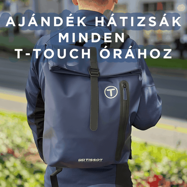 Tissot T-Touch Connect Sport titánium fehér szilikonszíjas solar hybrid okosóra T1534204705103
