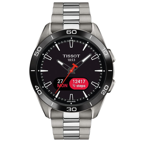 Tissot T-Touch Connect Sport titánium titán fémszíjas solar hybrid okosóra T1534204405100