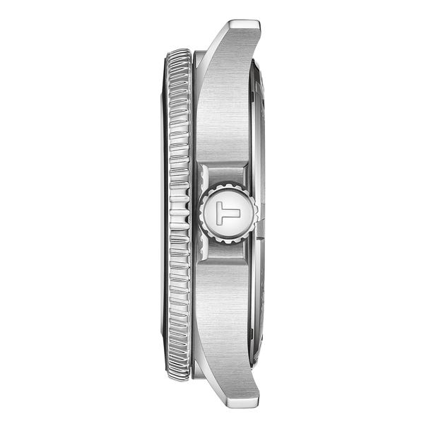 Tissot Seastar 1000 quartz GMT fekete számlapos gumi szíjas karóra T1208521705100
