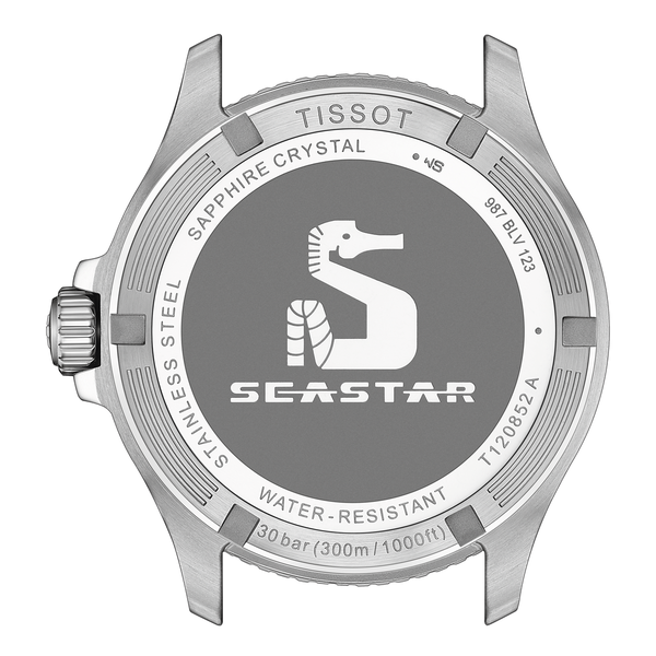 Tissot Seastar 1000 quartz GMT zöld fekete számlapos karóra T1208521105100