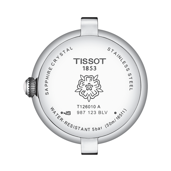 Tissot Belissima kék számlapos ezüst női karóra T1260101113300