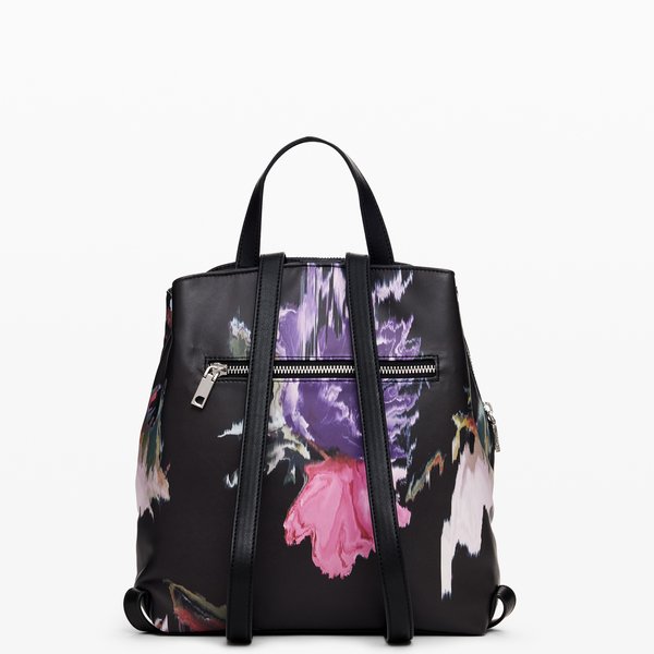 Desigual Spry sumy mini fekete színes hátizsák 24WAKP08