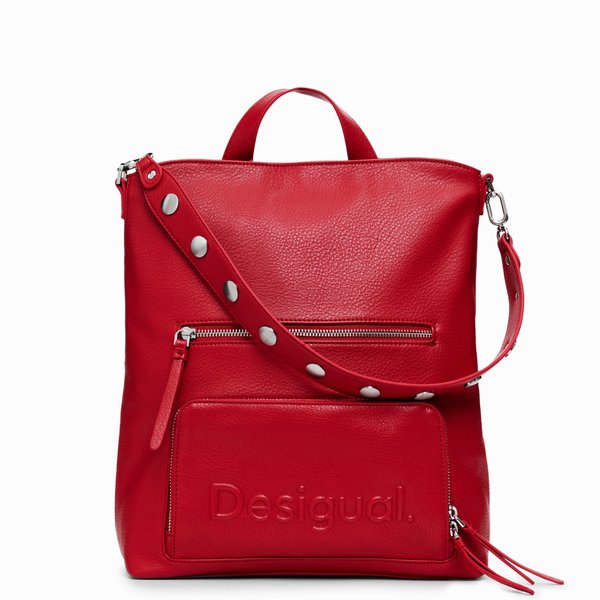 Desigual Half logo pre piros hátizsák 24WAKP26-3000