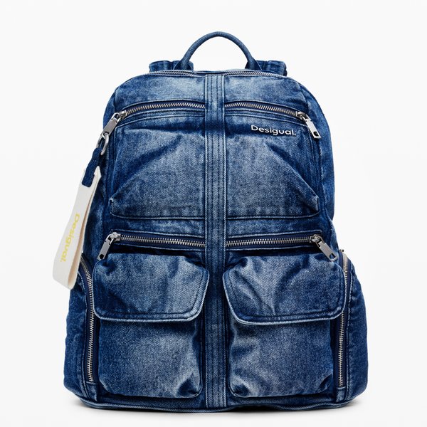 Desigual Denim medium wash farmer hátizsák 24WAKD01