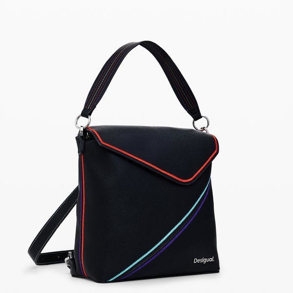Desigual Cleo black Jersey hátizsák 24WAKP14