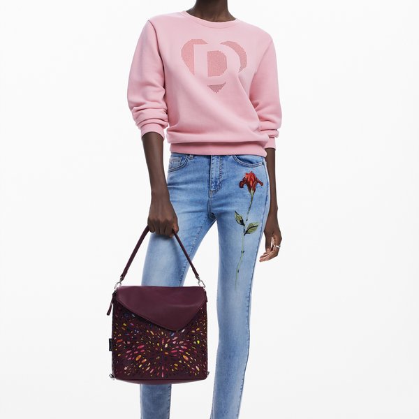 Desigual Blackwell Jersey bordó hátizsák 24WAKP29