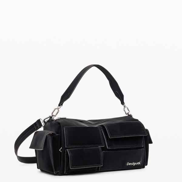 Desigual Pocket face habana fekete táska 24WAXP09