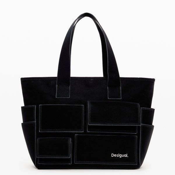 Desigual Pocket face Pravia fekete táska 24WAXPA6
