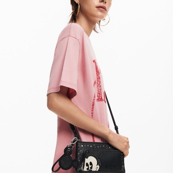 Desigual Mickey Studstyle lis fekete táska 24WAYP35