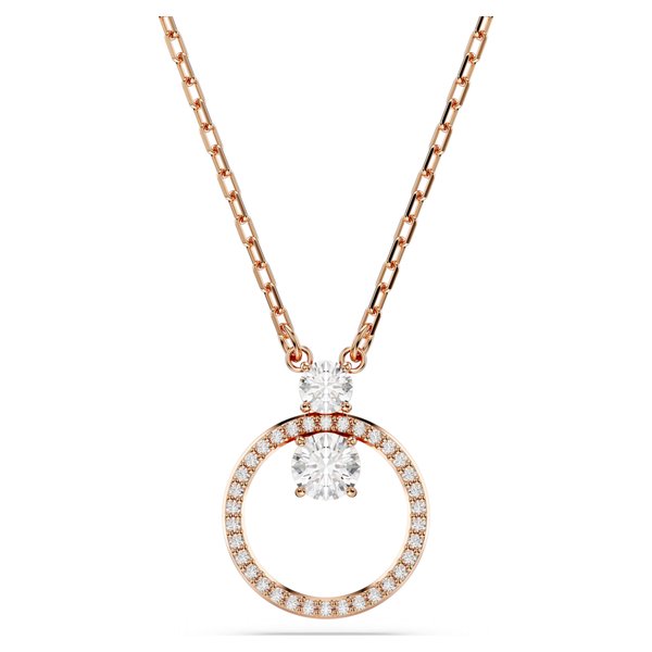 Swarovski Constella rozé nyaklánc kör alakú medállal 5692266
