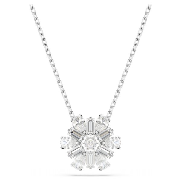 Swarovski Idyllia ezüst színű nyaklánc hópehely medállal 5691484