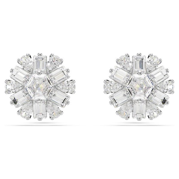 Swarovski Idyllia ezüst színű hópehely bedugós fülbevaló 5691483