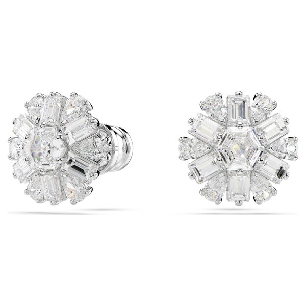 Swarovski Idyllia ezüst színű hópehely bedugós fülbevaló 5691483