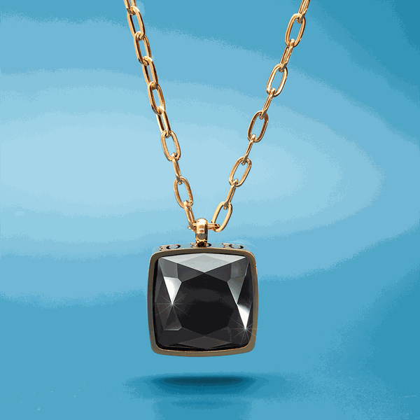 Coeur de Lion Amulet square arany-fekete nyaklánc 1201/10-1316