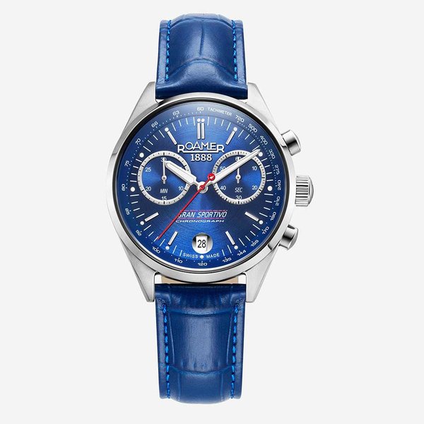 Roamer Gran Sportivo kék számlapos férfi chronograph karóra 978818414520