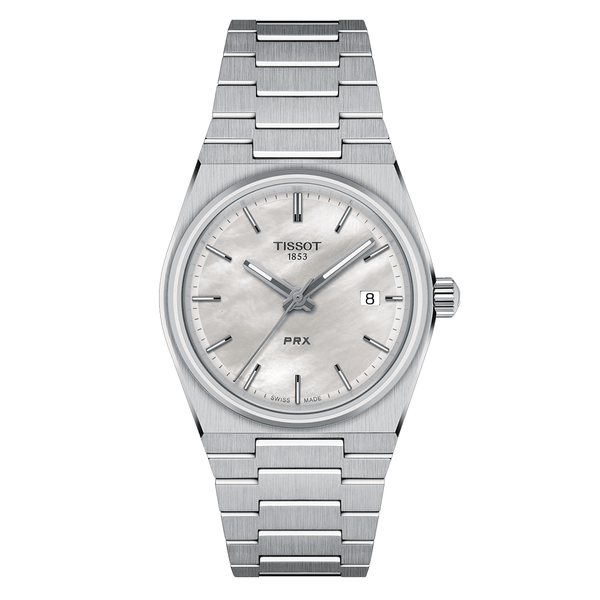 Tissot PRX quartz gyöngyház számlapos női karóra T1372101111100
