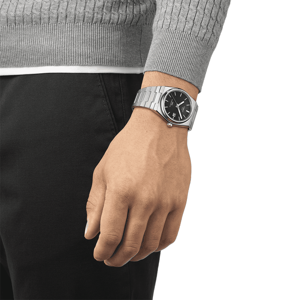 Tissot PRX Powermatic 80 fekete számlapos automata férfi óra T1374071105100