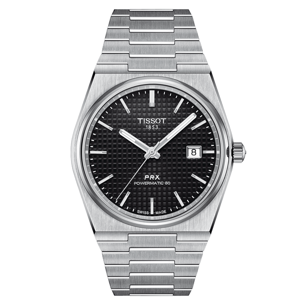 Tissot PRX Powermatic 80 fekete számlapos automata férfi óra T1374071105100